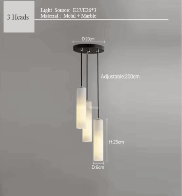 Serville natural marble Pendant Lights